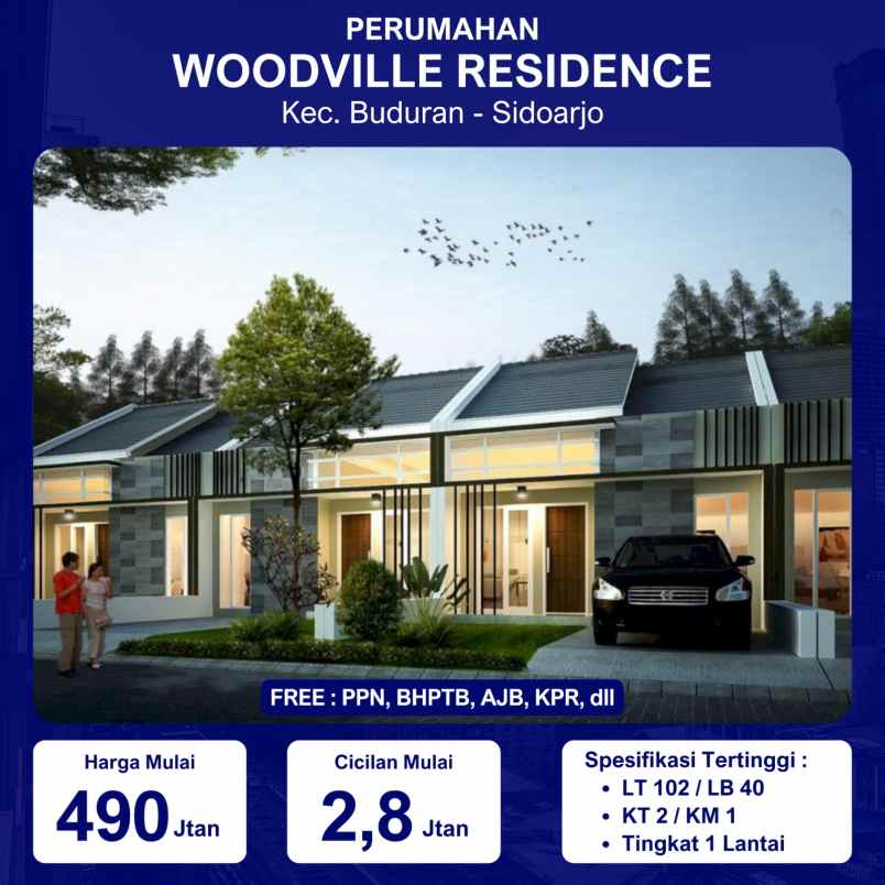 dijual rumah woodville residence