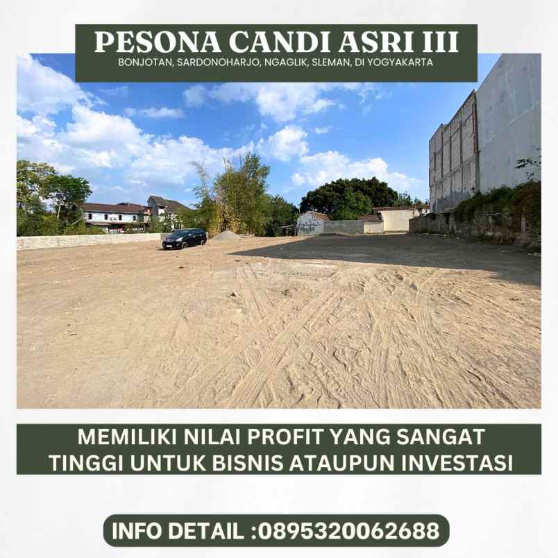 dijual tanah bonjotan sardonoharjo