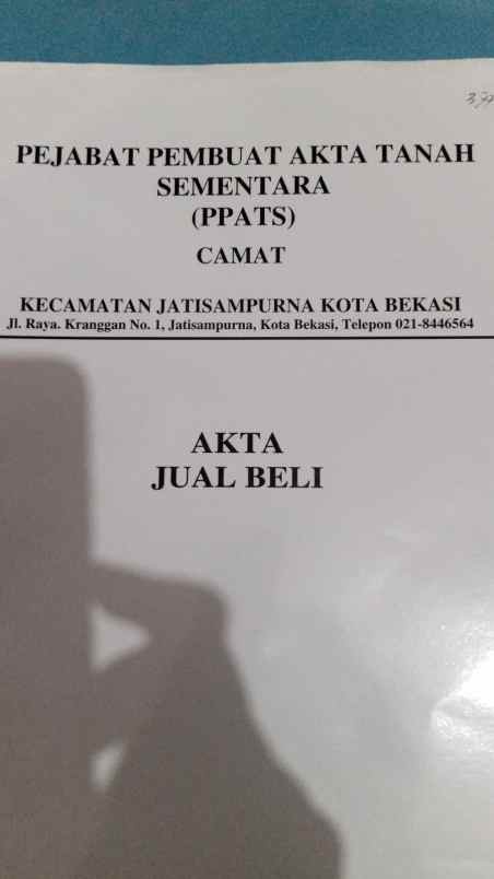 dijual tanah di jatisari kota bekasi