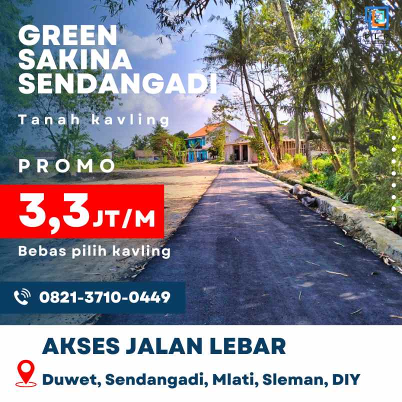 dijual tanah duwet sendangadi mlati