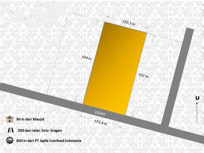 dijual tanah duyungan sragen sidoharjo