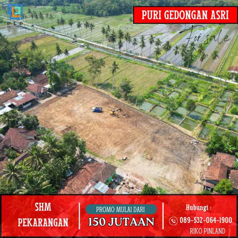 dijual tanah gedongan sumberagung