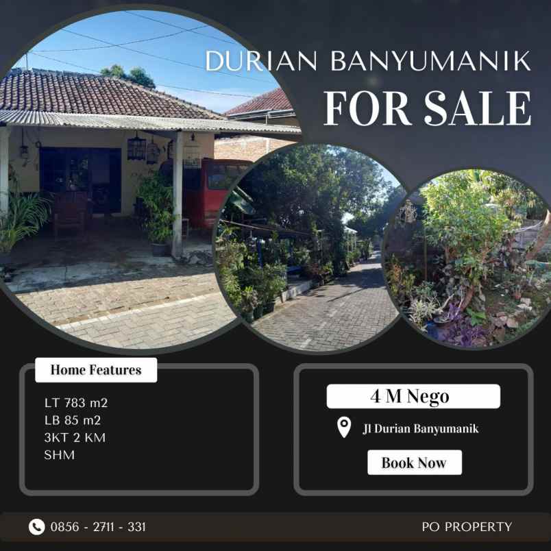 dijual tanah jalan durian