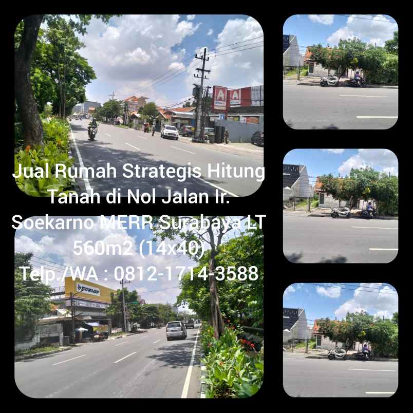 dijual tanah jalan ir soekarno merr