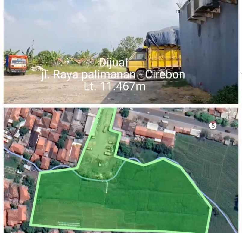 dijual tanah jalan palimanan cirebon