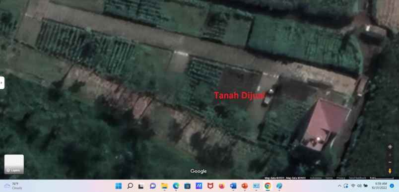 dijual tanah jalan patok lengki krajan