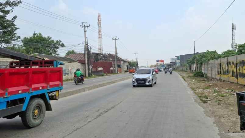 dijual tanah jalan raya cikarang