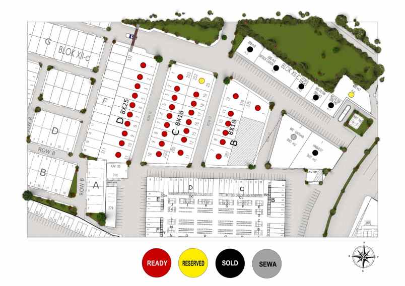 dijual tanah jalan raya galuh mas