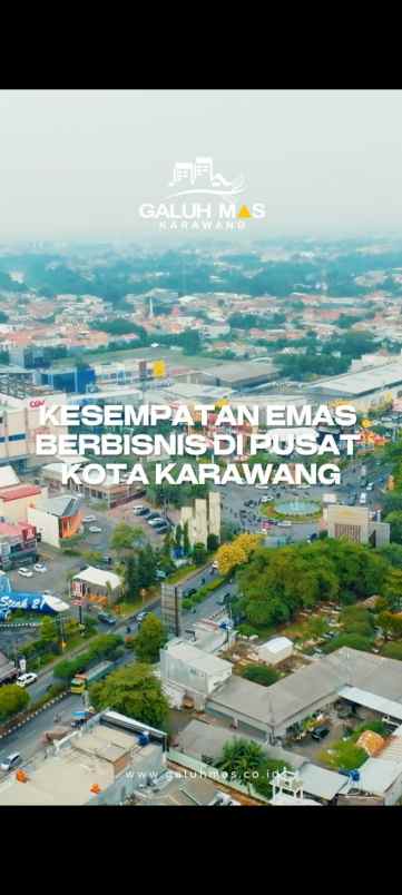 dijual tanah jalan raya galuh mas