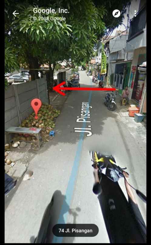 dijual tanah jl bona pisangan rt 004 03