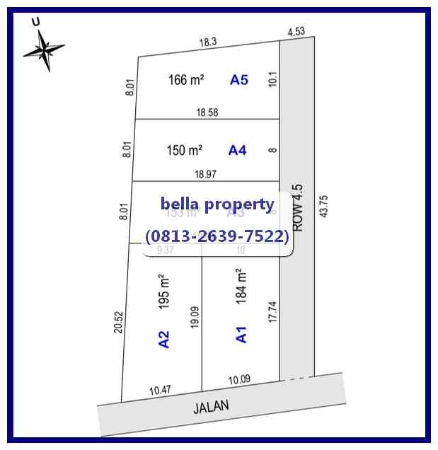 dijual tanah jl kaliurang km 5