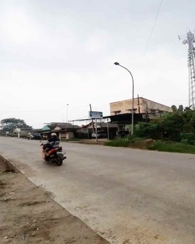 dijual tanah jl raya cikande