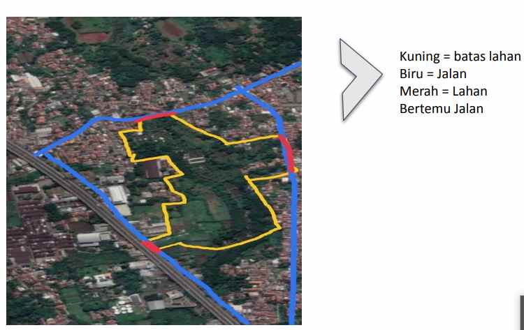 dijual tanah jl sholeh iskandar cibadak