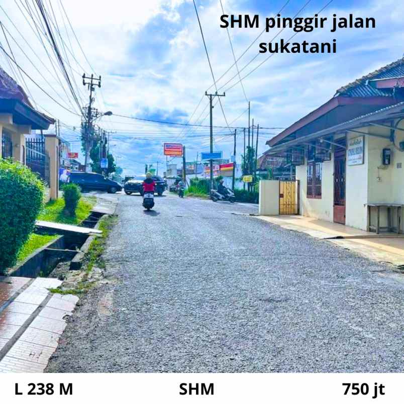 dijual tanah jln sukatani mp mangkunegara