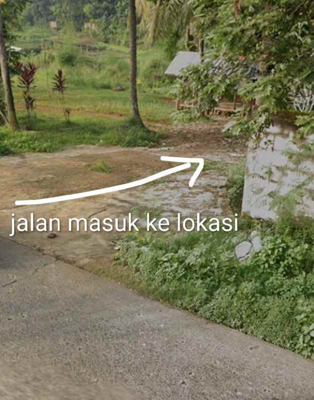 dijual tanah kolam sisi jalan utama