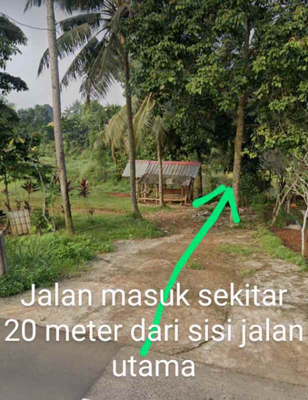 dijual tanah kolam sisi jalan utama