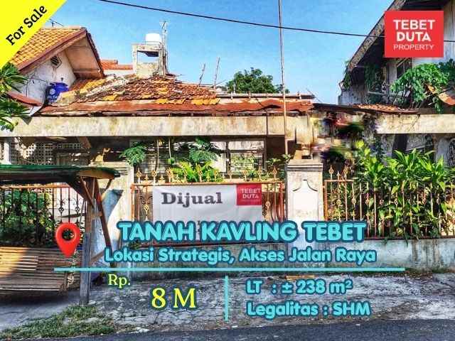 dijual tanah tebet barat