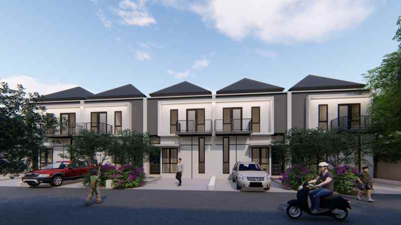 dijual townhouse cantik murah one gate system