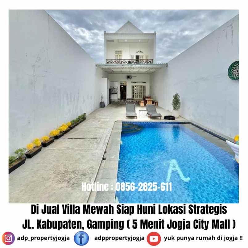 dijual villa jl kabupaten gamping sleman