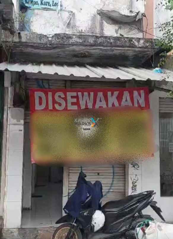 disewakan ruko tengah kota jl ondomohen strategis