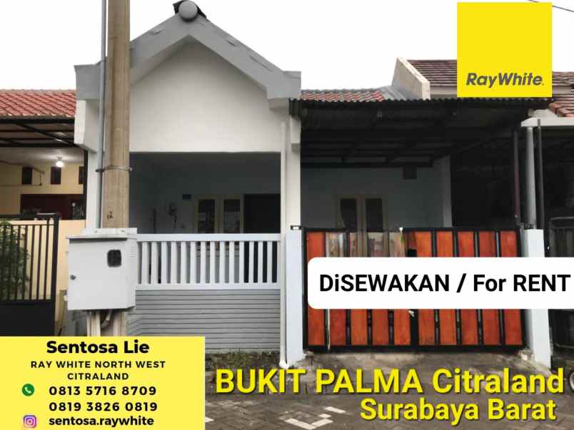 disewakan rumah jalan bukit palma