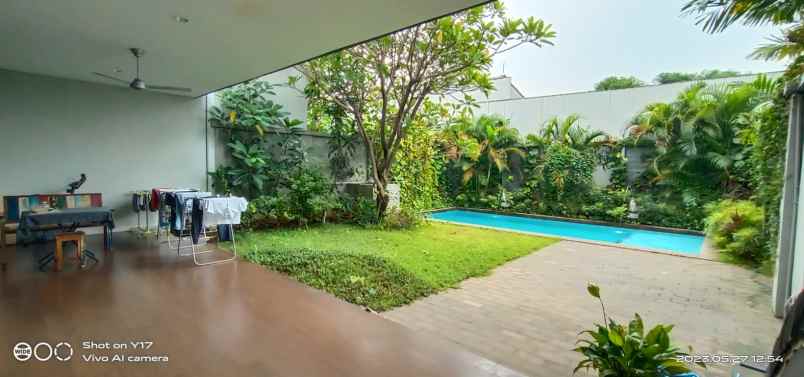 for rent modern minimalist compound house at cilandak