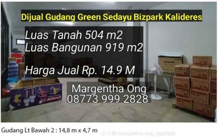 gudang green sedayu bizpark kalideres jakbar