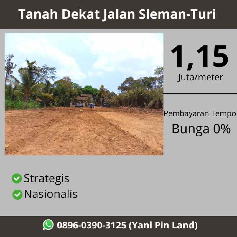 investasi tanah murah di sleman jogja