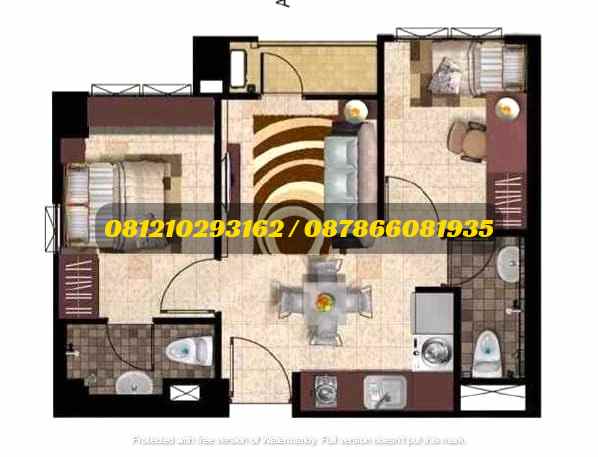 jual apartemen pakubuwono terrace 2br furnished 00420e