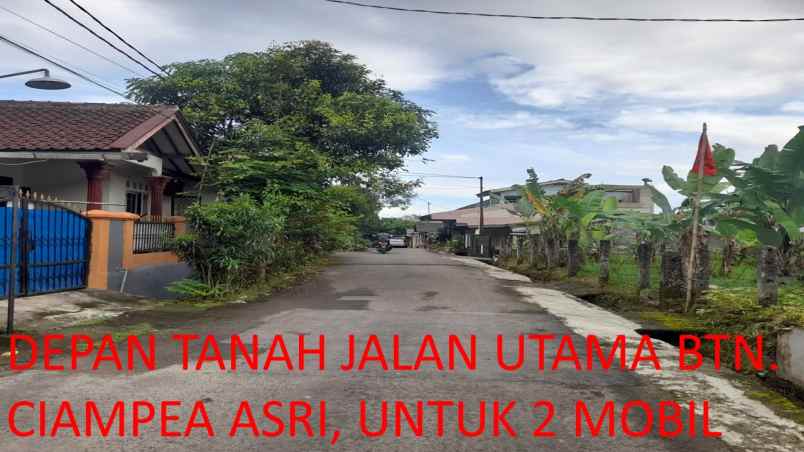 jual tanah komplek btn ciampea asri