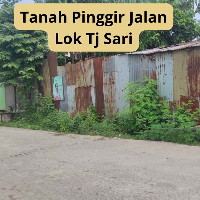 jual tanah pinggir jalan tanjung sari