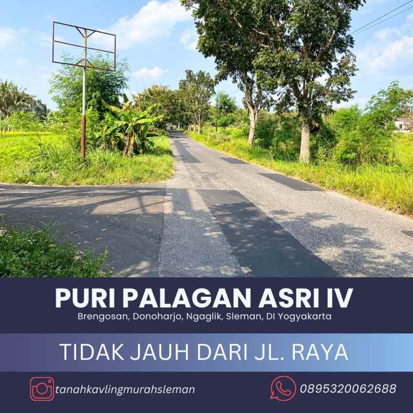 kavling istimewa di jl palagan km 13 lokasi strategis