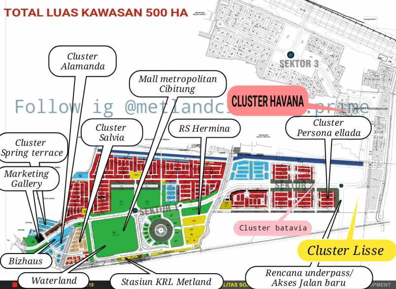 perumahan metland cibitung bekasi cluster havana