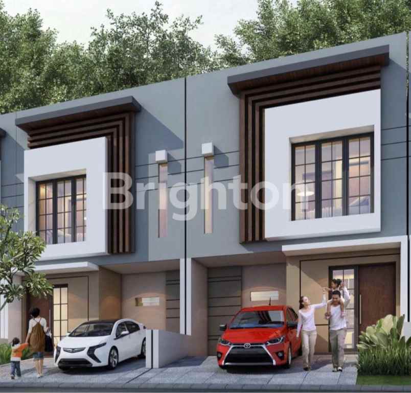 regency one babatan rumah 2 lt posisi depan taman