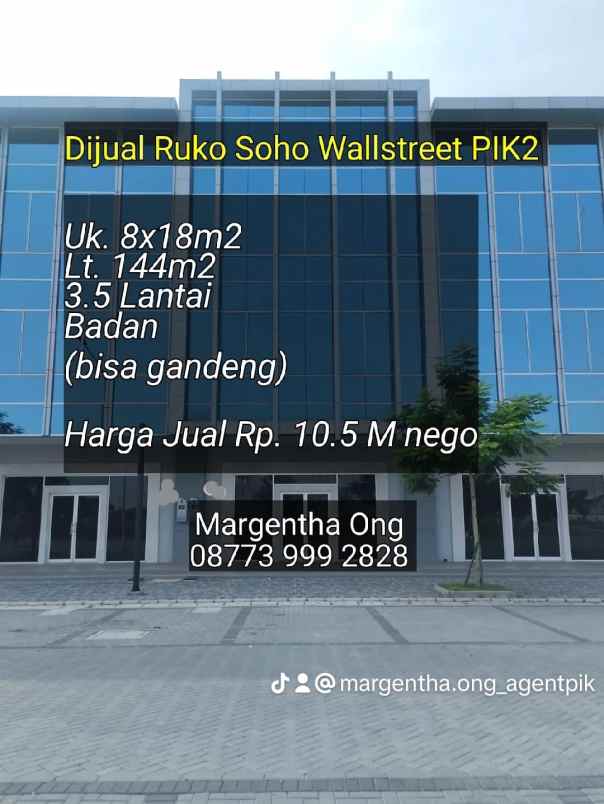 ruko soho wallstreet pik2 bisa gandeng