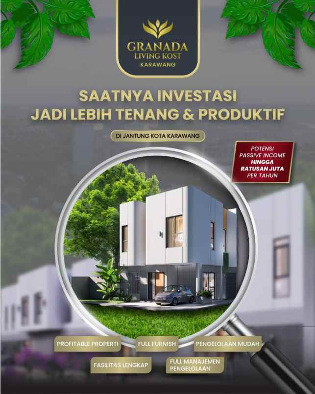 rukos strategis dekat kawasan industri dan kampus