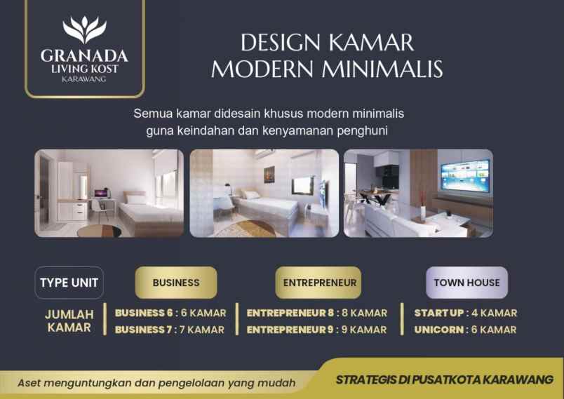 rukos strategis dekat kawasan industri dan kampus