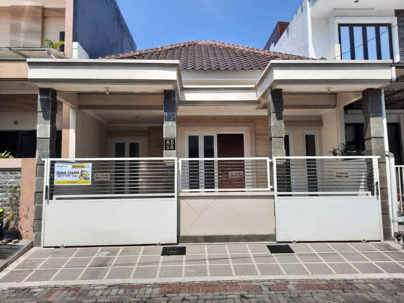 rumah 1 5 lt full renovasi dharmahusada indah mas