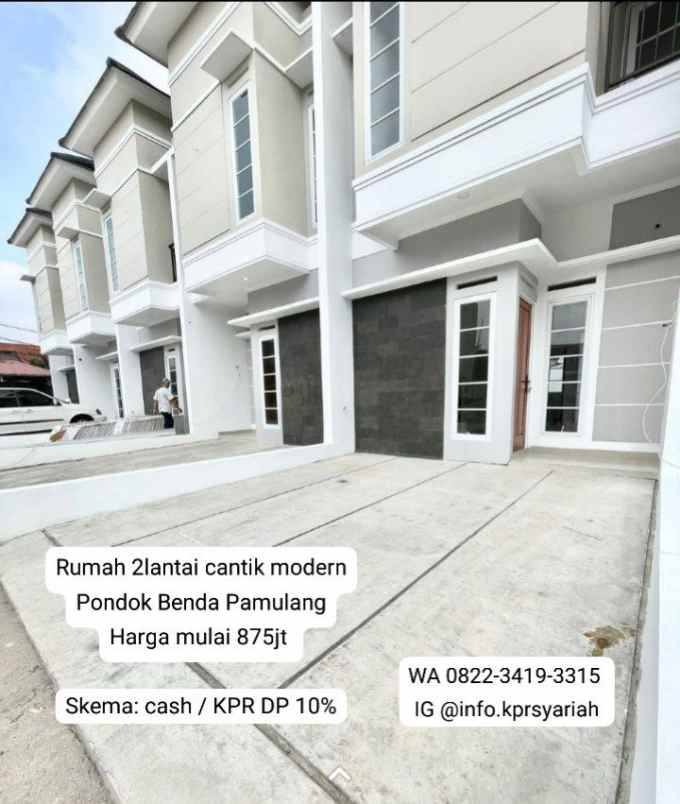 rumah 2 lantai cantik modern pondok benda pamulang