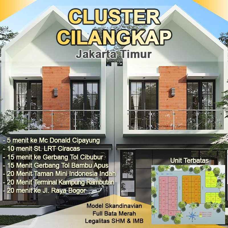 rumah 2 lantai di cilangkap jakarta timur