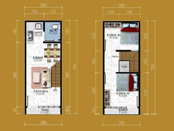 rumah 2 lantai paling murah terlaris condet jakarta