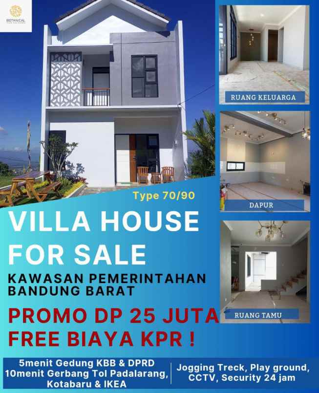 rumah baru 2 lantai kpr dp 25 juta all in