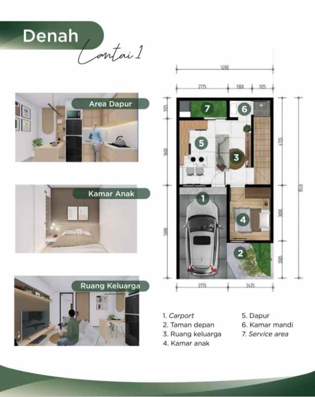 rumah baru dijual 2 lantai di kemang sari bekasi