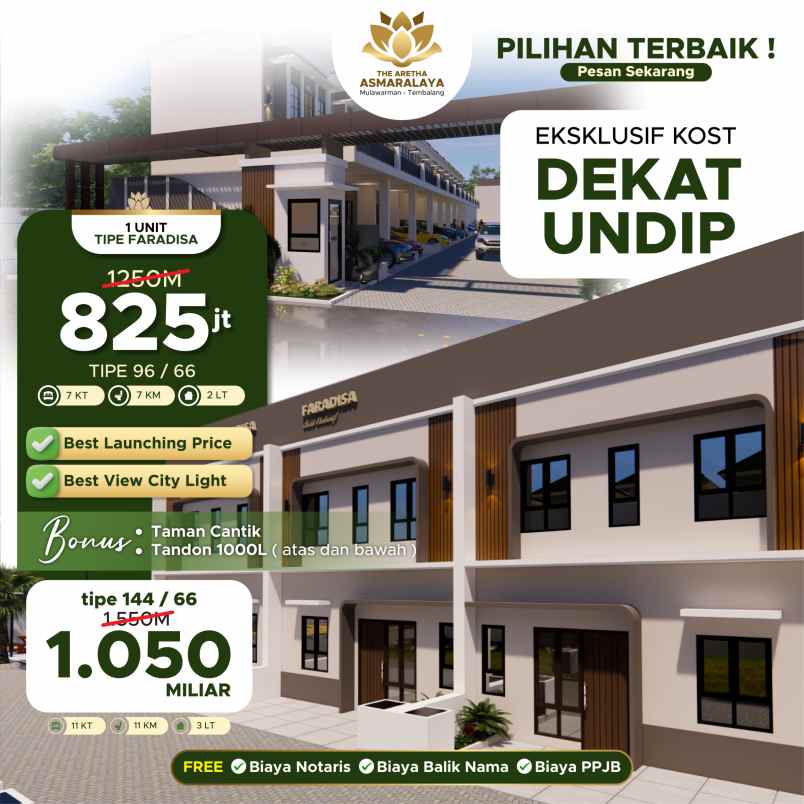 rumah dijual deket kampus undip tembalang semarang