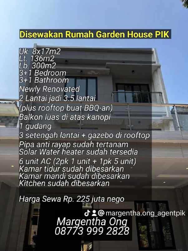 rumah garden house pik baru direnovasi