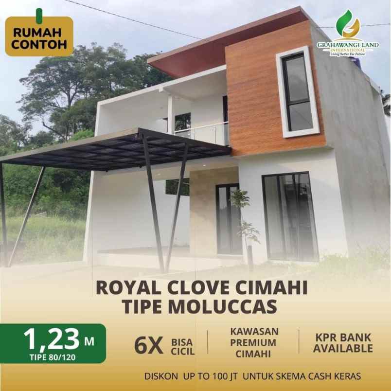 rumah indent dp 30 persen di cimahi dekat alam wisata