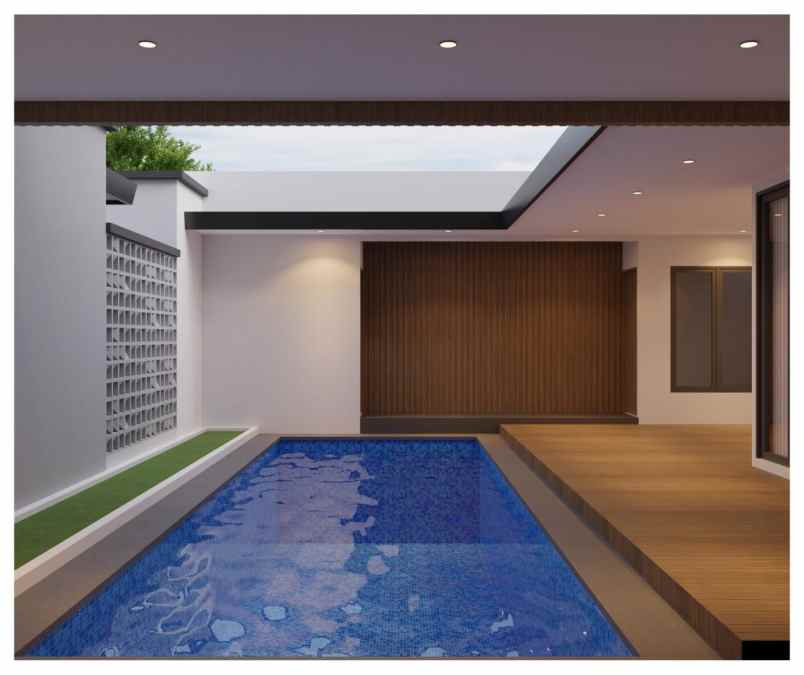 rumah luxury bebas design di kawasan komplek pemda