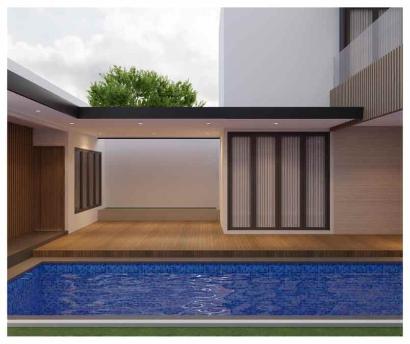 rumah luxury bebas design di kawasan komplek pemda