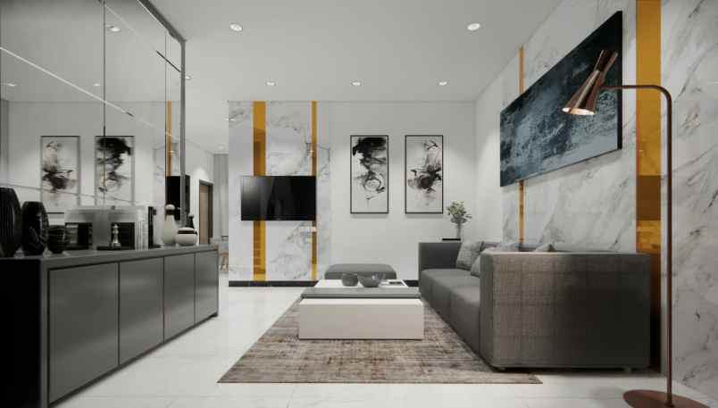 rumah luxury bebas design di kawasan komplek pemda