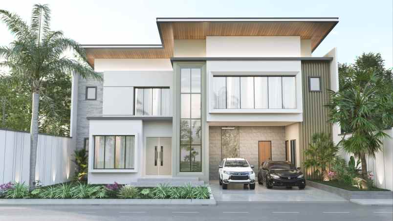 rumah luxury bebas design di kawasan komplek pemda